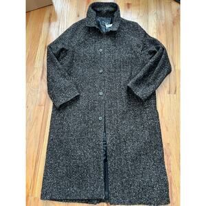 New MADEWELL Mens M Raglan-Sleeve Topcoat Italian Brown Tweed